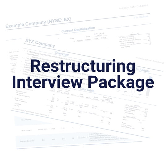 Restructuring Interview Package / Course