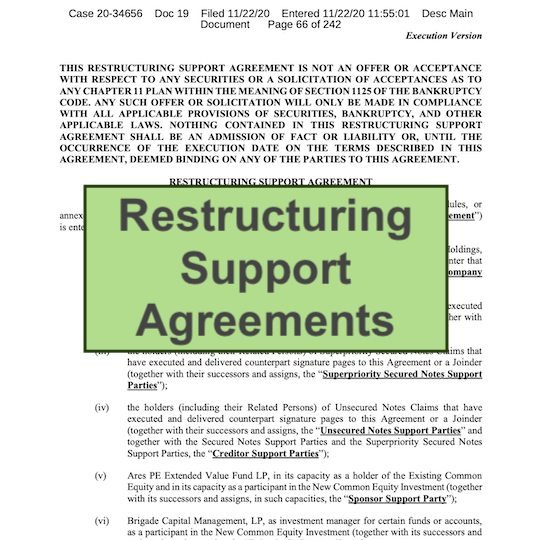 Restructuring Support Agreements: What You Need to Know