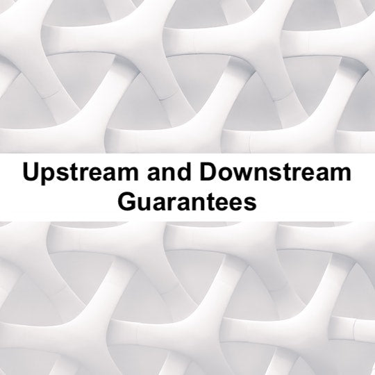 Upstream and Downstream Guarantees: Definitions and Examples